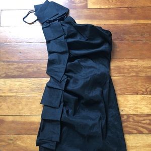 One strap prom dress